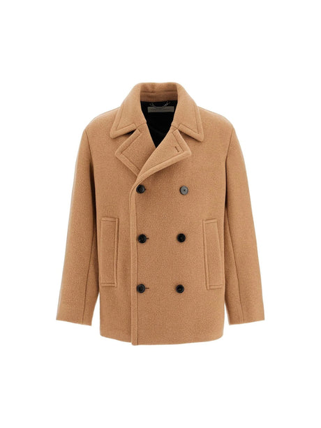 Double-Breasted Wool Coat-Dries Van Noten-JOHN JULIA