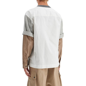 DRIES VAN NOTEN-Hybrid Cotton And Wool Shirt -JOHN JULIA.