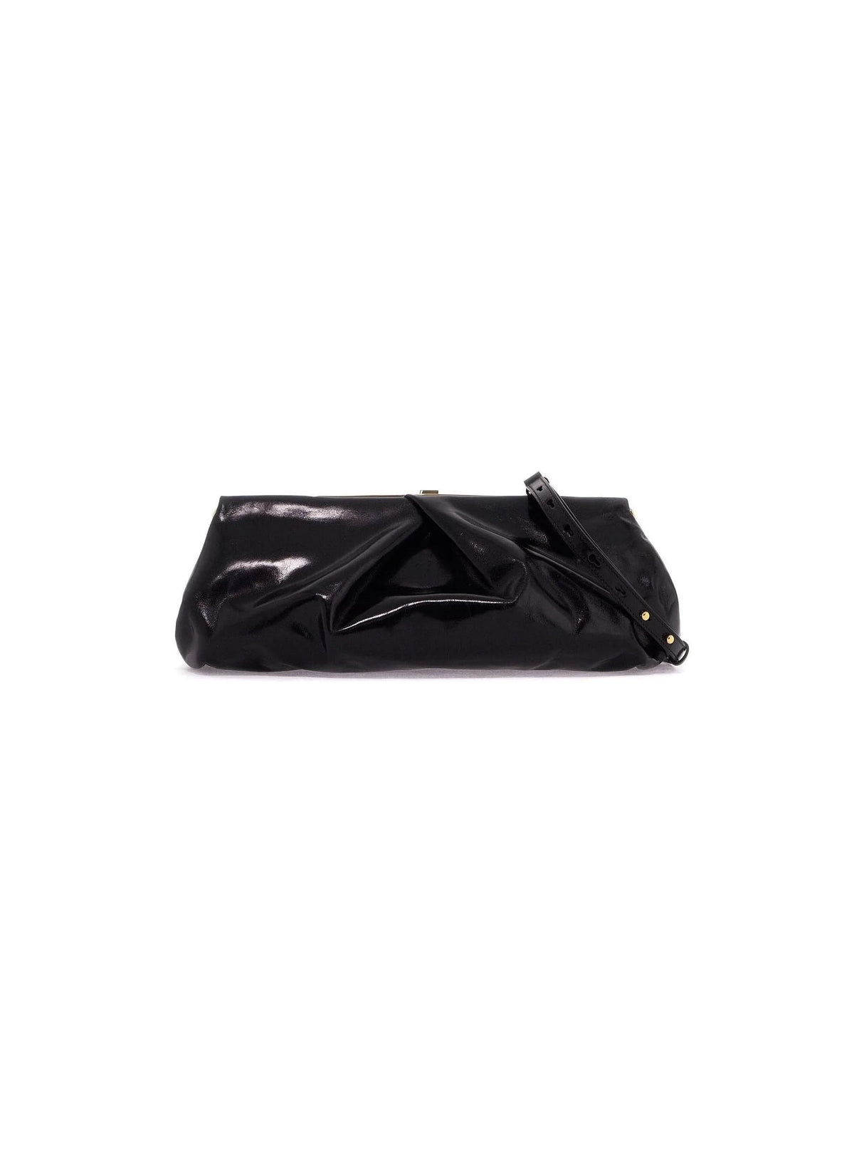 Naplak Textured Leather Clutch-Dries Van Noten-JOHN JULIA