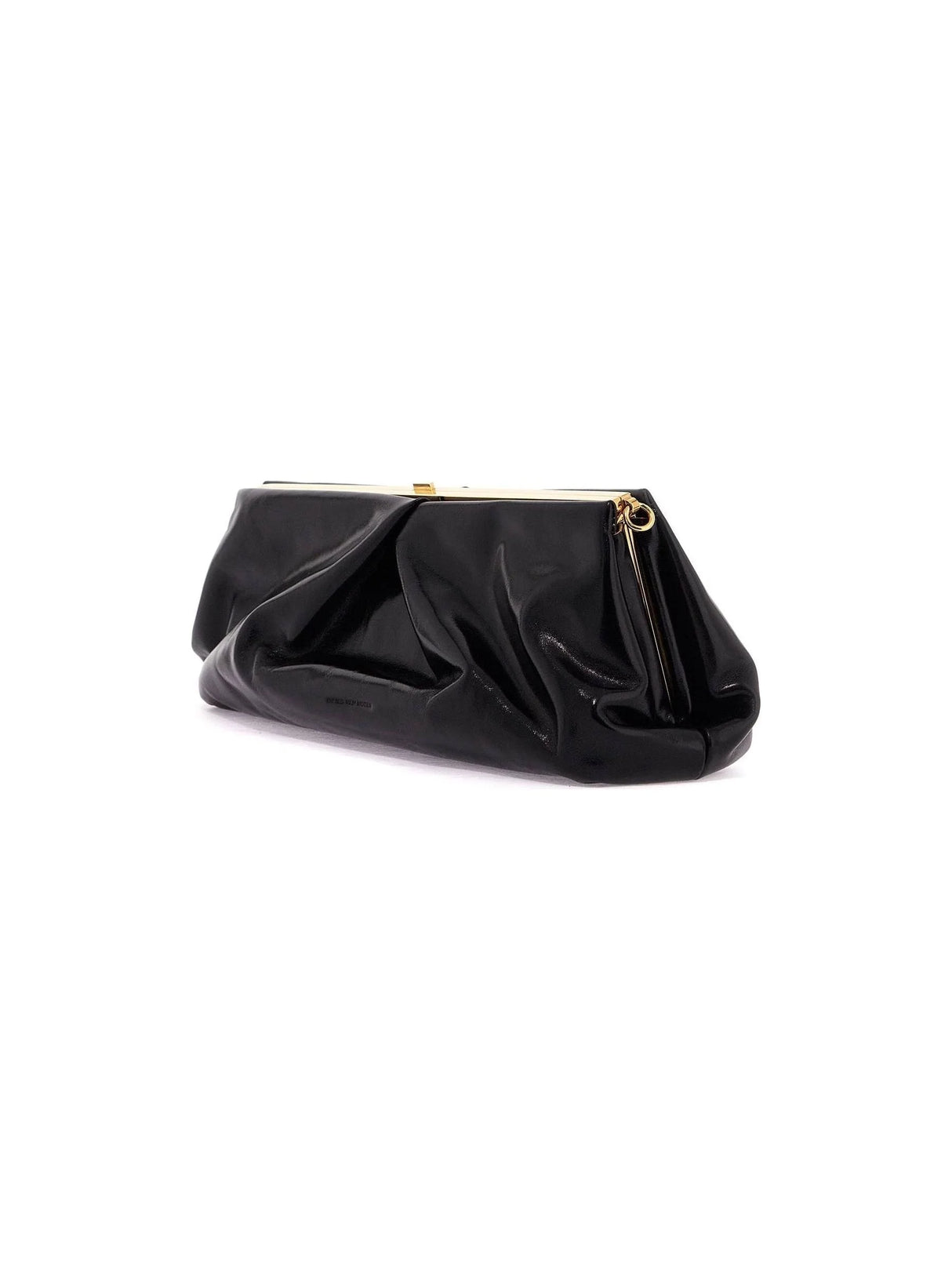 Naplak Textured Leather Clutch-Dries Van Noten-JOHN JULIA