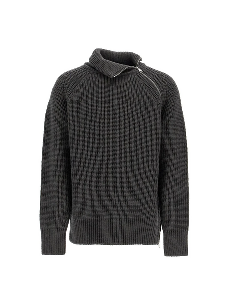 DRIES VAN NOTEN-Monty Zip Up Sweater With -JOHN JULIA.