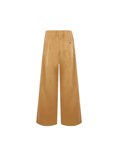 Pila Wide-Leg Cotton Trousers-DRIES VAN NOTEN-JOHN JULIA