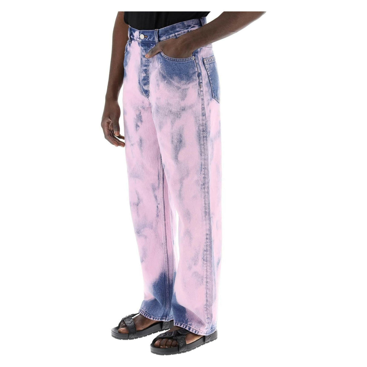 Pink Pine Garment-Dyed Jeans DRIES VAN NOTEN JOHN JULIA.