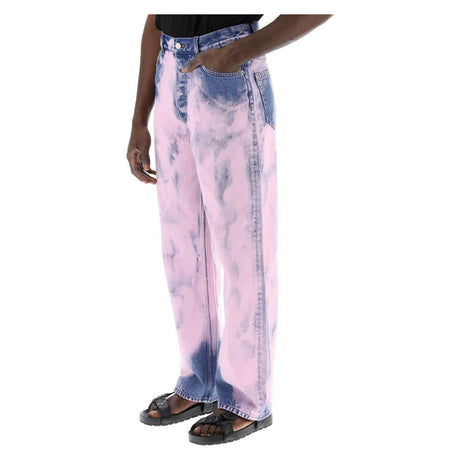 Pink Pine Garment-Dyed Jeans DRIES VAN NOTEN JOHN JULIA.