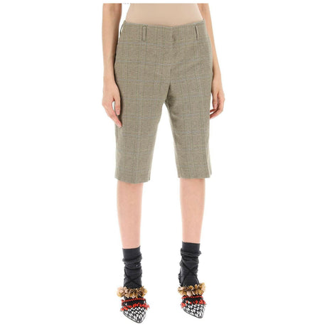 Plaid Cotton Blend Shorts DRIES VAN NOTEN JOHN JULIA.