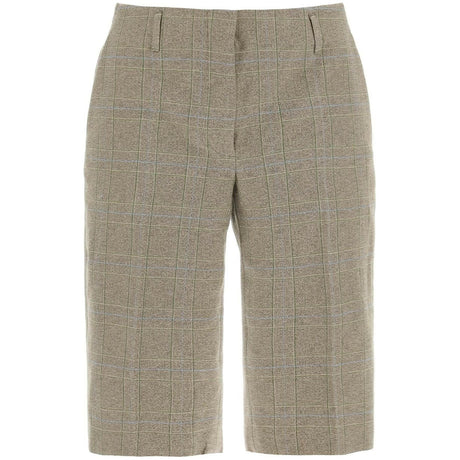 Plaid Cotton Blend Shorts DRIES VAN NOTEN JOHN JULIA.