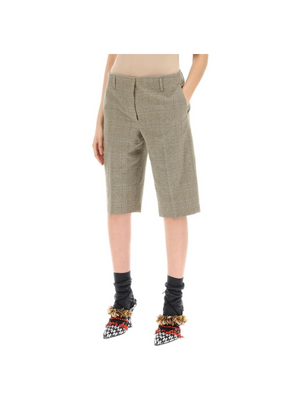 Plaid Cotton Blend Shorts DRIES VAN NOTEN JOHN JULIA.