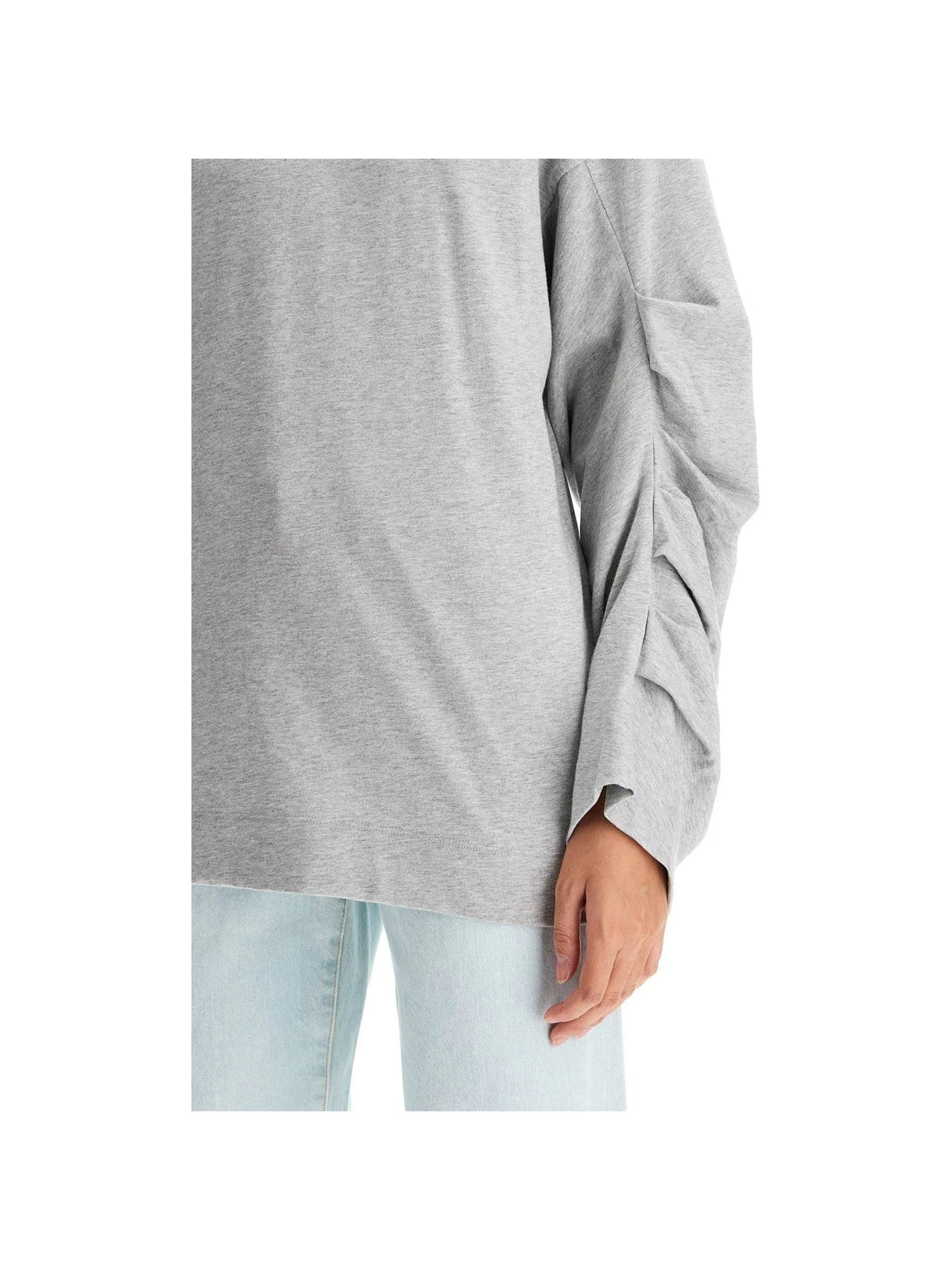 T-shirt With Pleated Sleeves Heynas