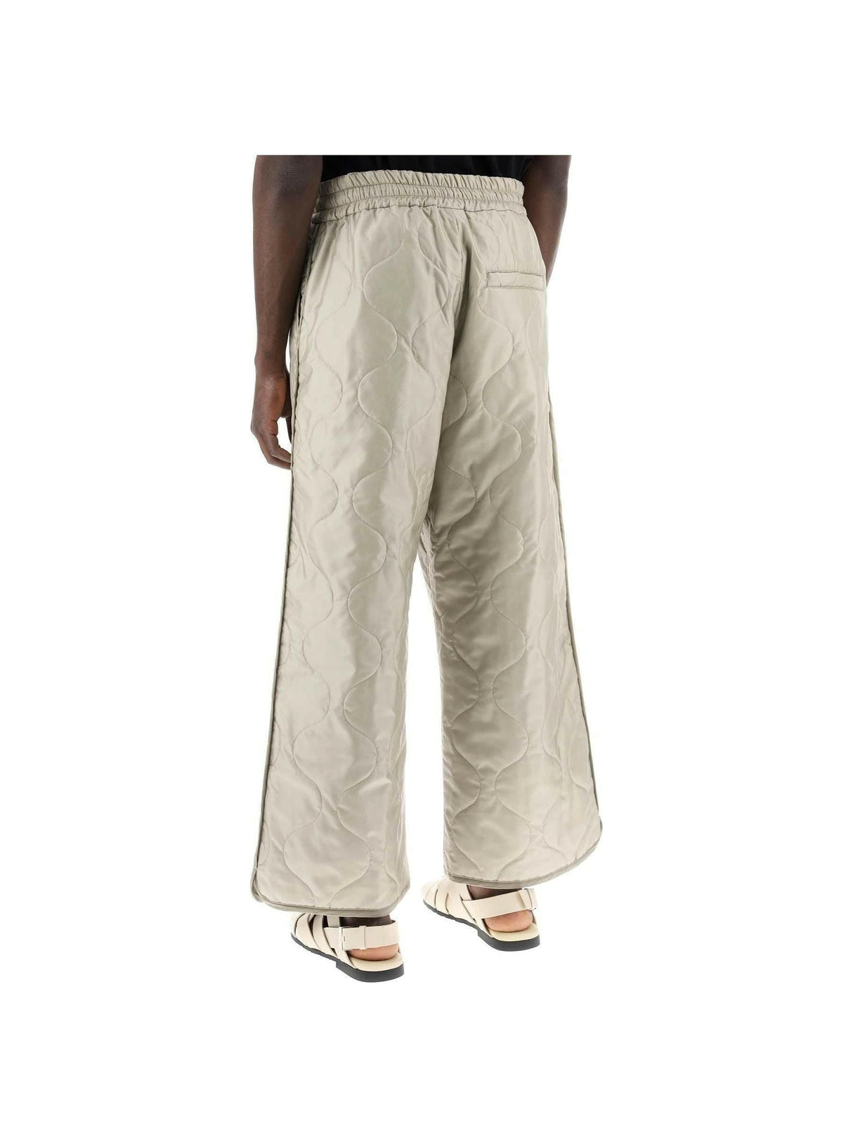 Sand Pansbourg Quilted Nylon Pants DRIES VAN NOTEN JOHN JULIA.