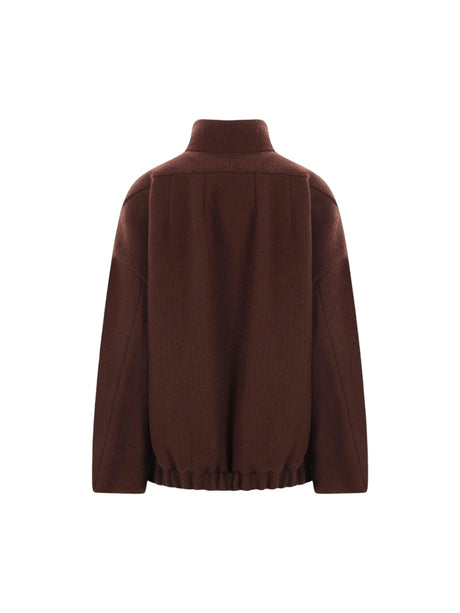 Voles Wool Bomber Jacket-DRIES VAN NOTEN-JOHN JULIA