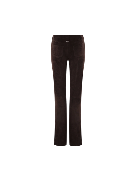 Suede Flared Pants-DROME-JOHN JULIA