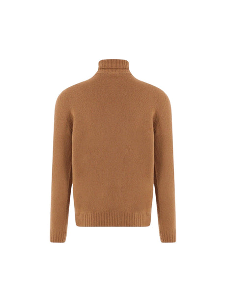 Wool High Neck Sweater-DRUMOHR-JOHN JULIA