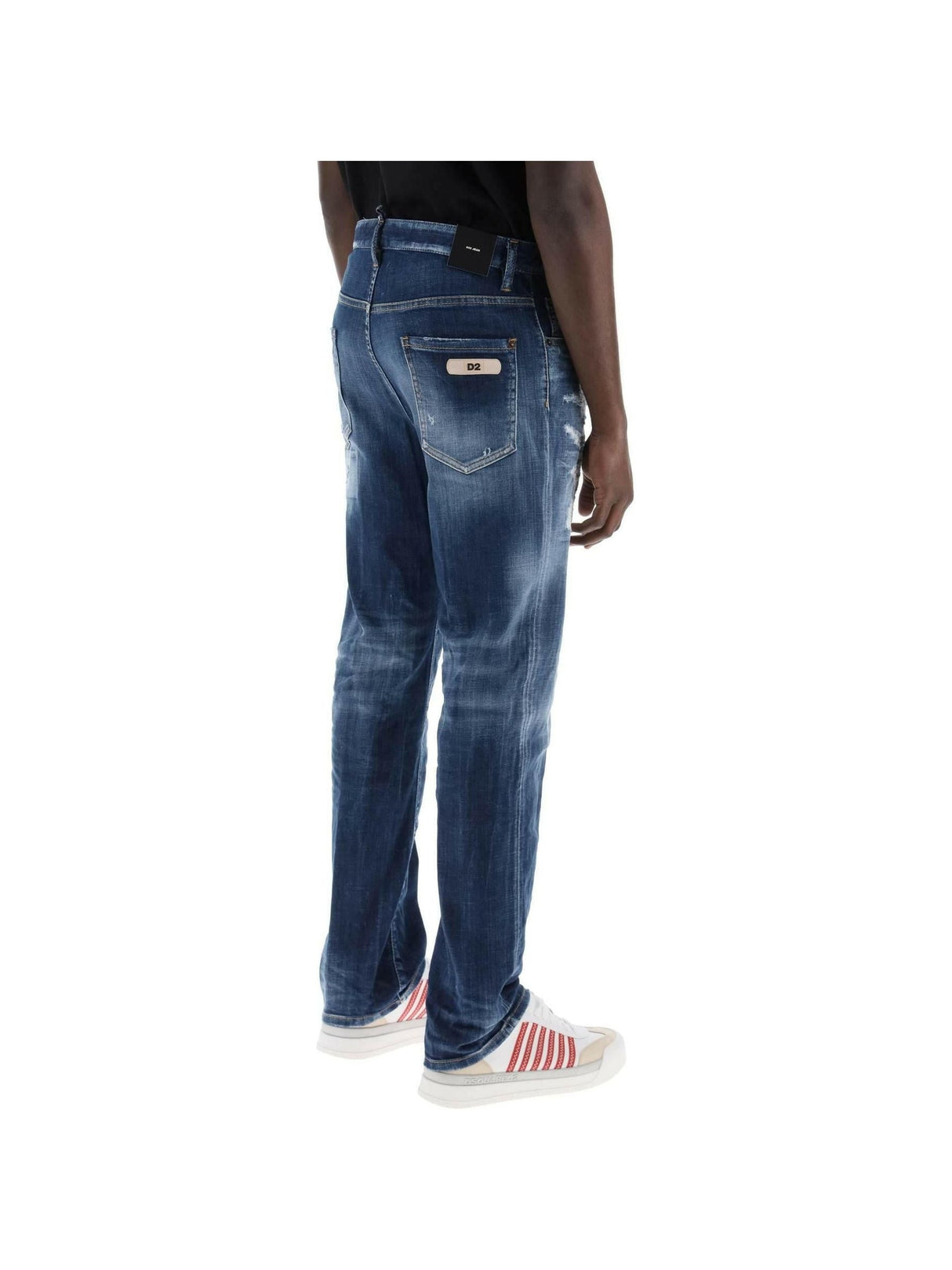 642 Jeans In Denim Destroyed Wash DSQUARED2 JOHN JULIA.