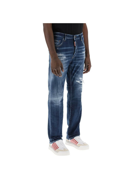 642 Jeans In Denim Destroyed Wash DSQUARED2 JOHN JULIA.