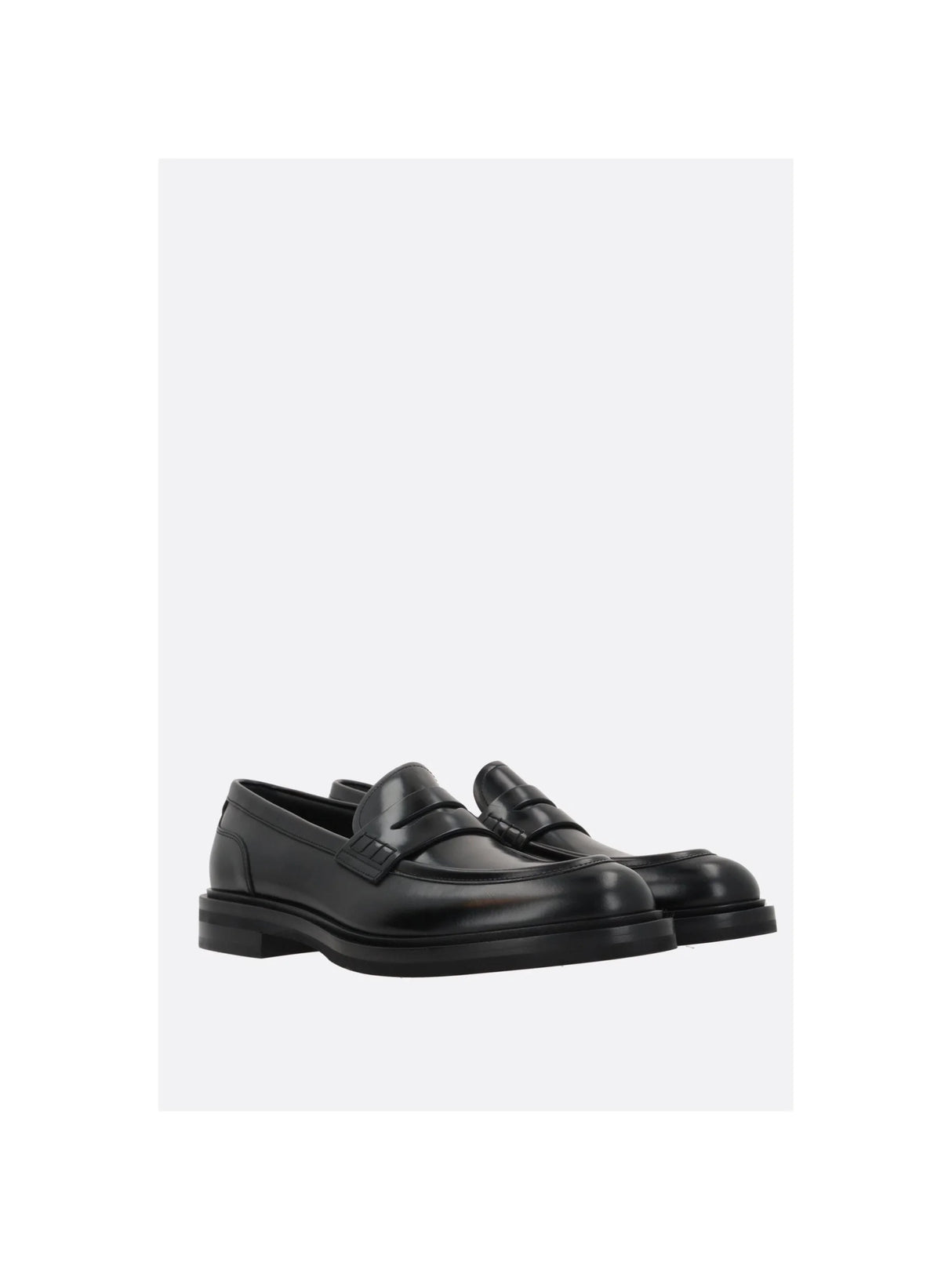 Altavilla Brushed Leather Loafers-DSQUARED2-JOHN JULIA