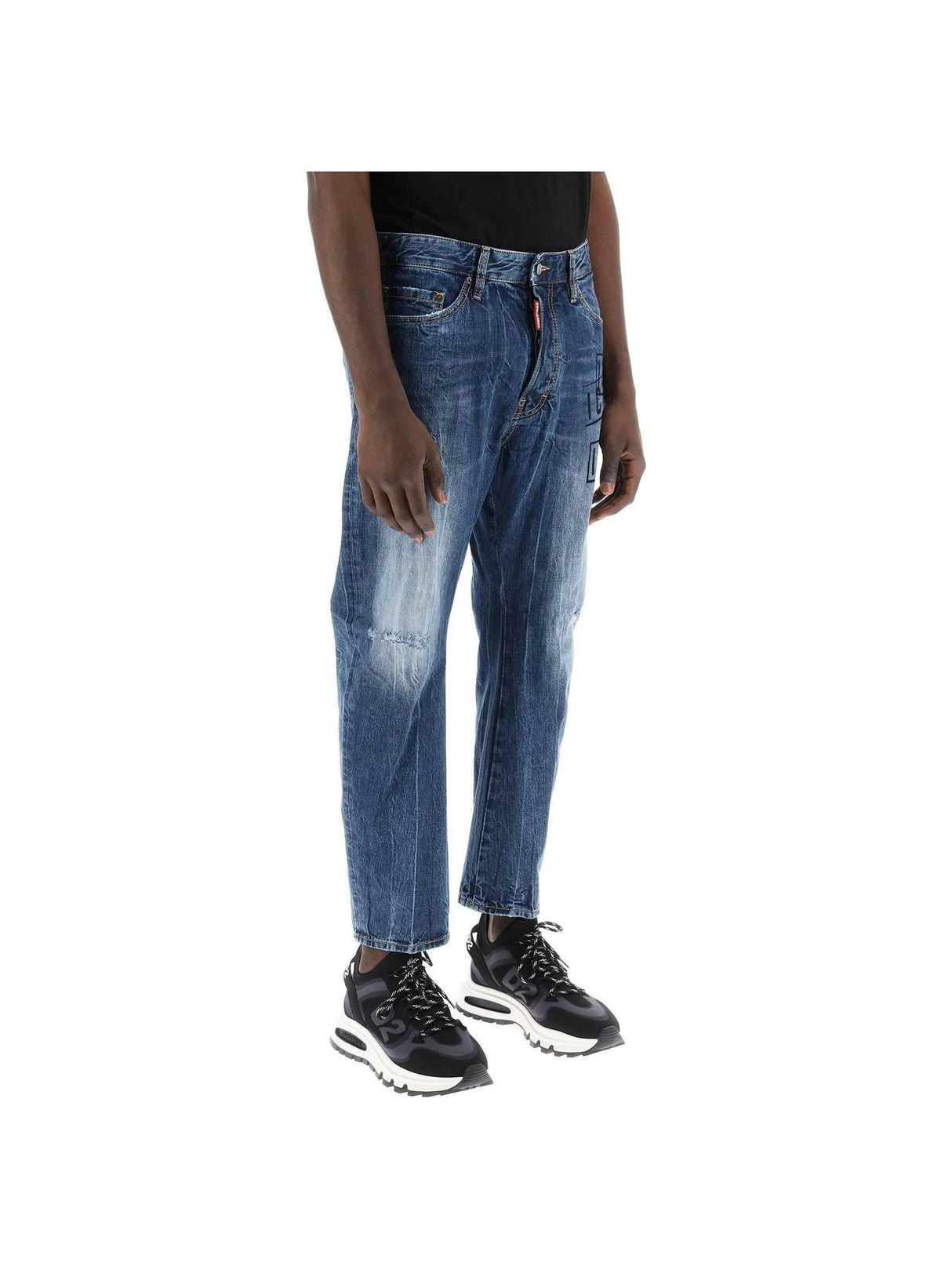 Bro Jeans In Icon Dark Wash Stamps DSQUARED2 JOHN JULIA.