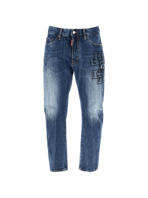 Bro Jeans In Icon Dark Wash Stamps DSQUARED2 JOHN JULIA.