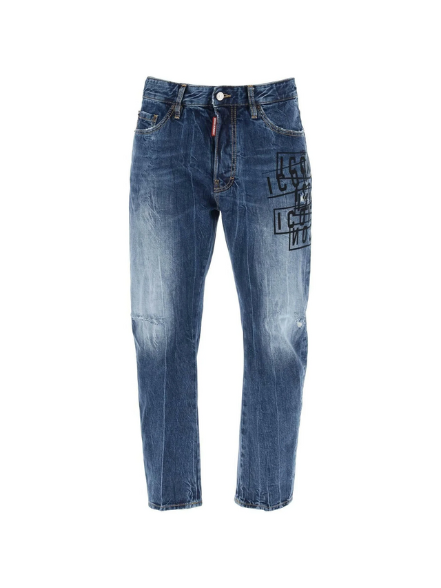 Bro Jeans In Icon Dark Wash Stamps DSQUARED2 JOHN JULIA.