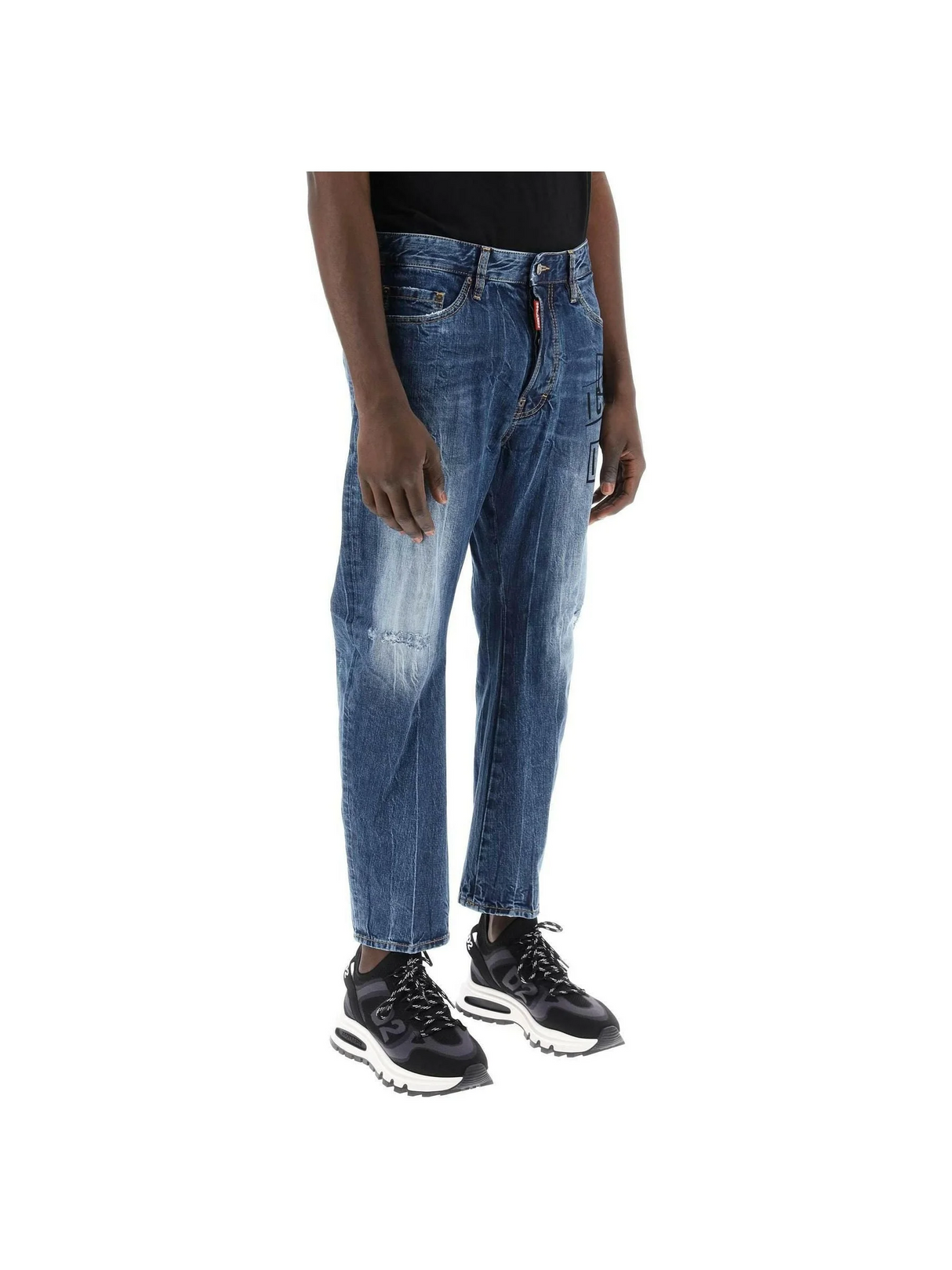 Bro Jeans In Icon Dark Wash Stamps DSQUARED2 JOHN JULIA.