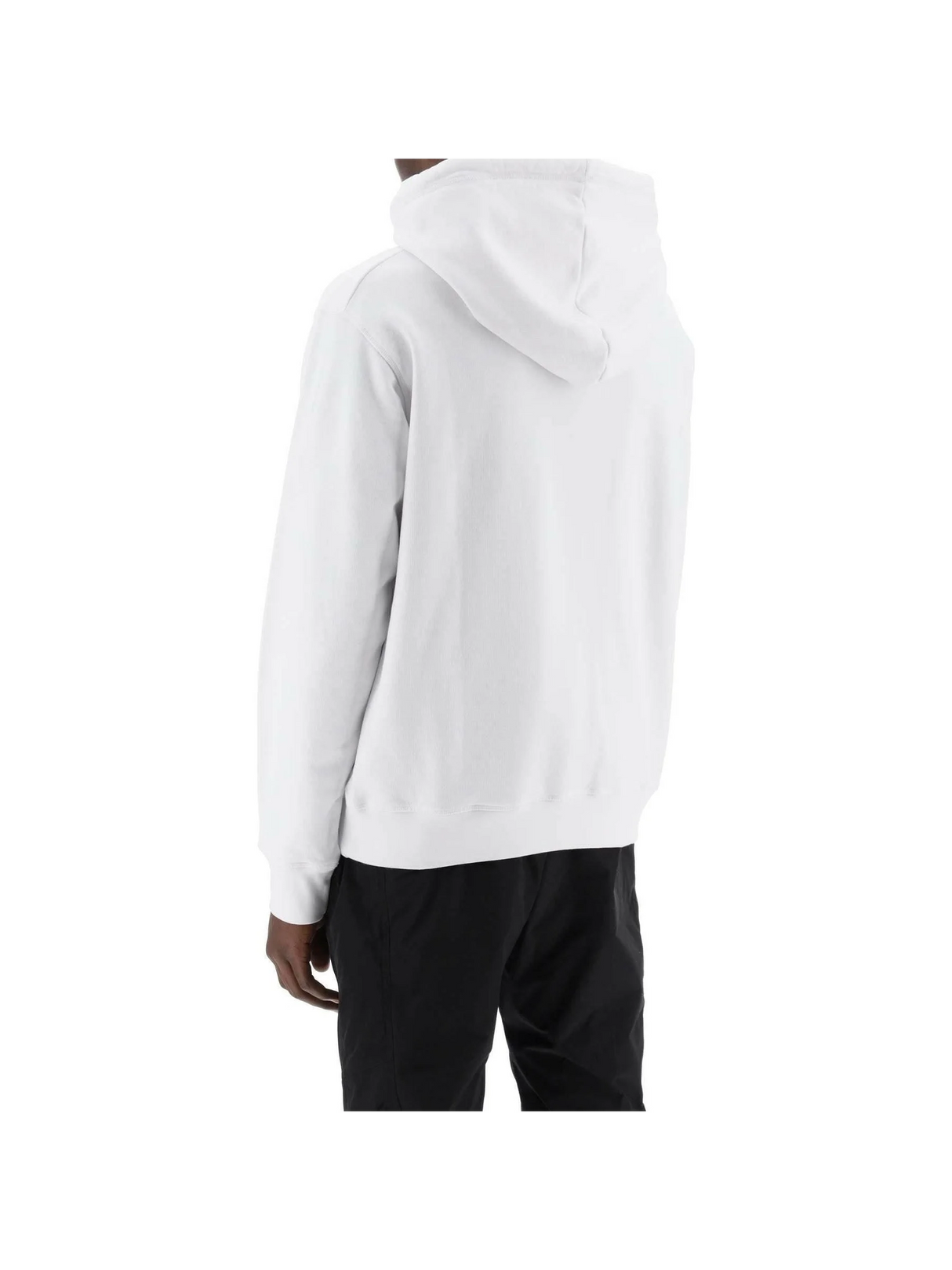 White Brushed Cotton Jersey Suburbans Cool Fit Sweatshirt DSQUARED2 JOHN JULIA.