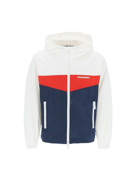 Color Block Windbreaker Jacket DSQUARED2 JOHN JULIA.