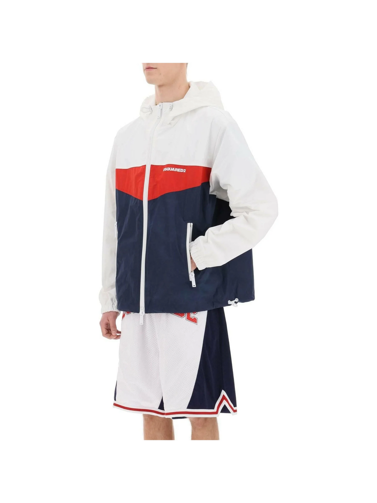 Color Block Windbreaker Jacket DSQUARED2 JOHN JULIA.