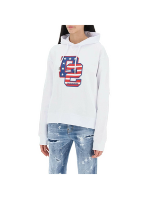 Cool Fit Hoodie With Graphic Print DSQUARED2 JOHN JULIA.