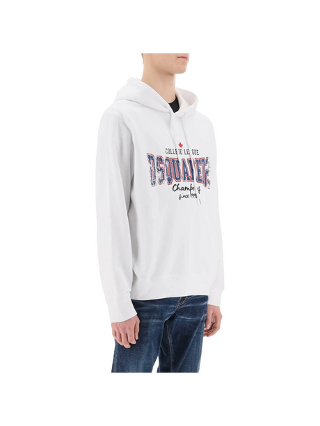 Cool Fit Printed Hoodie DSQUARED2 JOHN JULIA.