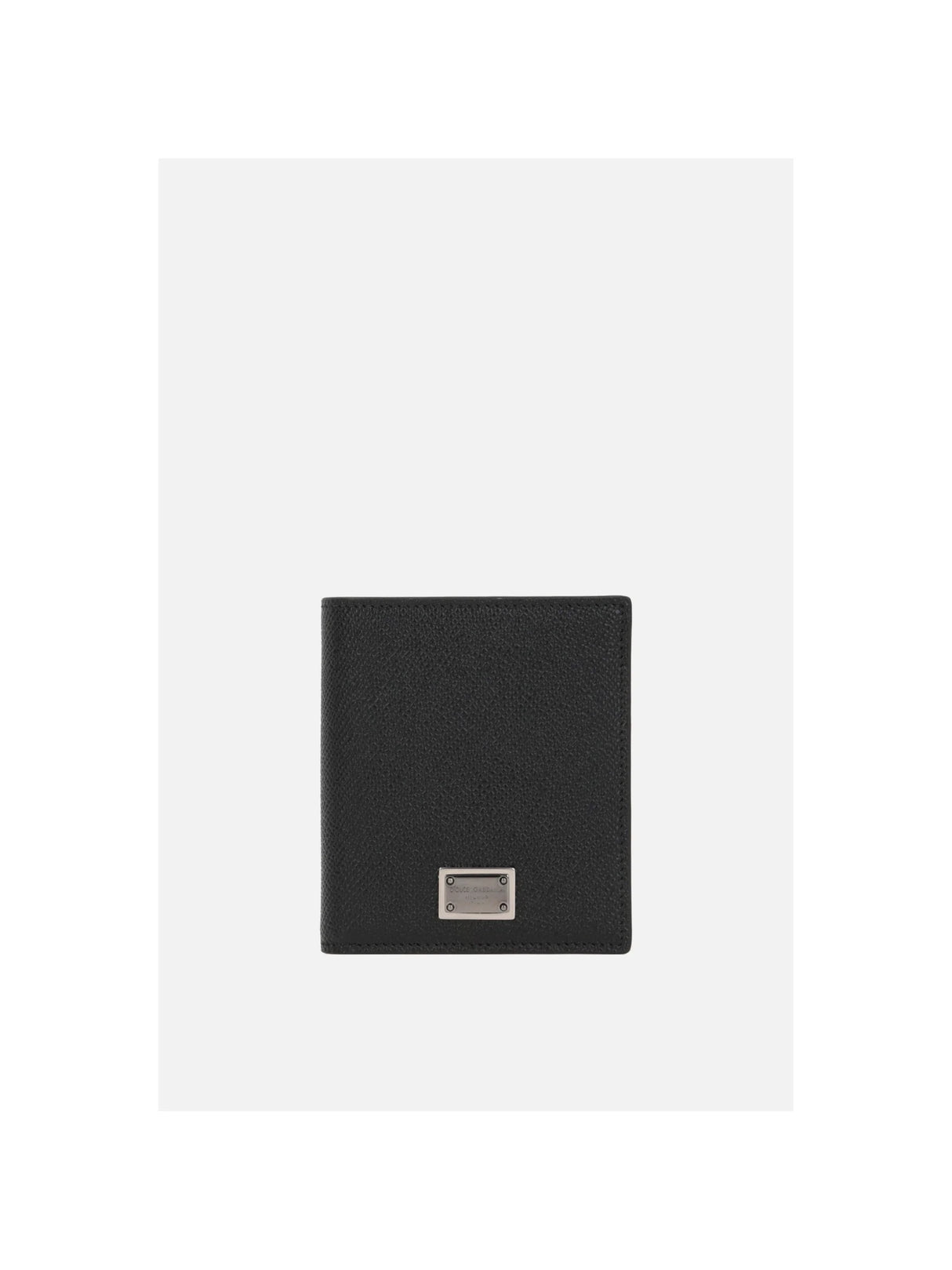 Dauphine Leather Billfold Wallet With Logo Plate-DSQUARED2-JOHN JULIA