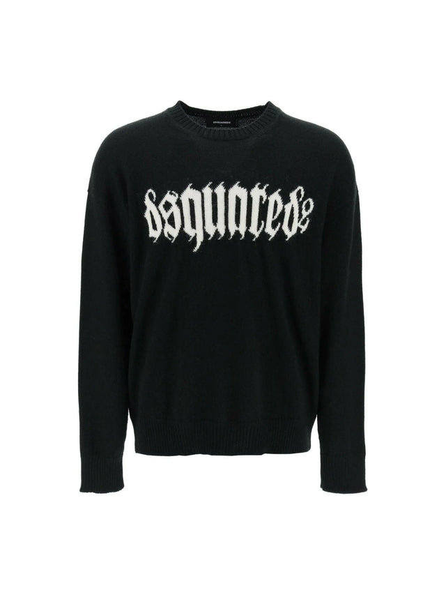 Gothic Logo Knit Sweater-DSQUARED2-JOHN JULIA