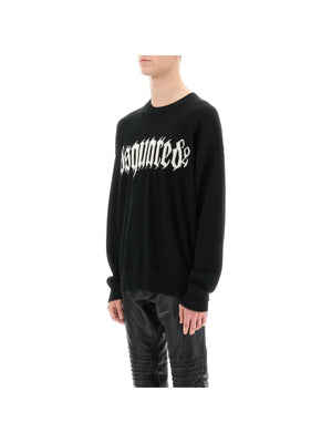 Gothic Logo Knit Sweater-DSQUARED2-JOHN JULIA