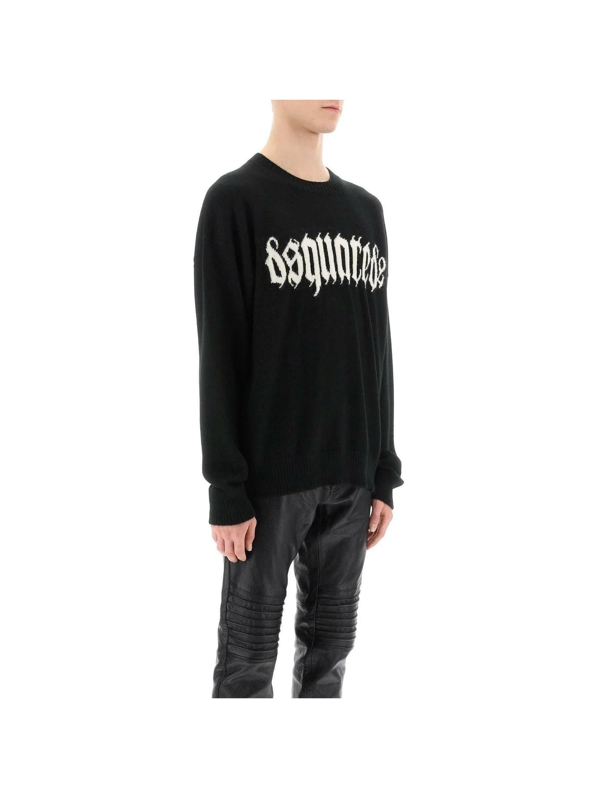 Gothic Logo Knit Sweater-DSQUARED2-JOHN JULIA