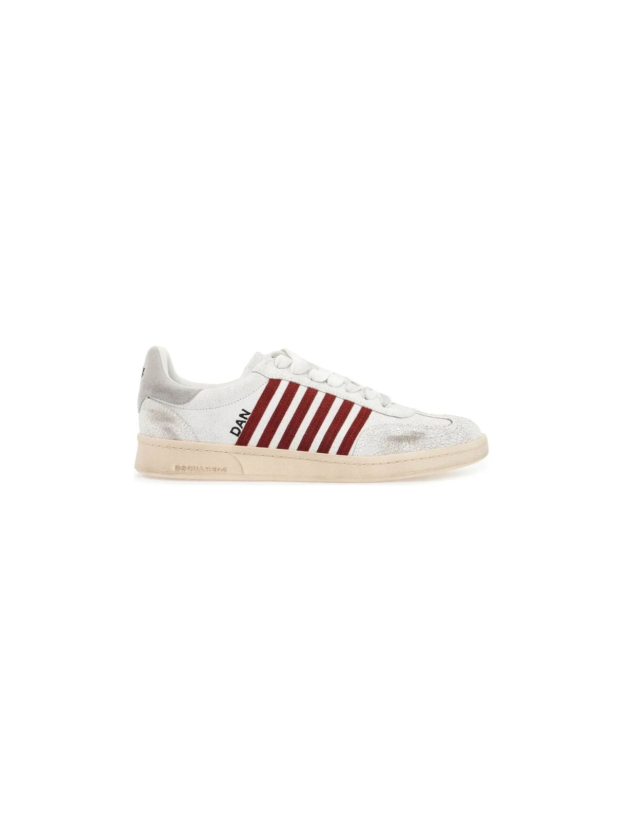 Boxer Leather Sneakers-DSQUARED2-JOHN JULIA