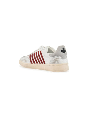 Boxer Leather Sneakers-DSQUARED2-JOHN JULIA