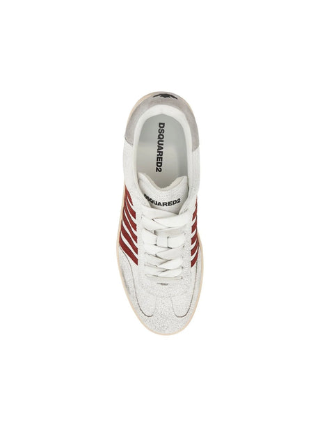 Boxer Leather Sneakers-DSQUARED2-JOHN JULIA