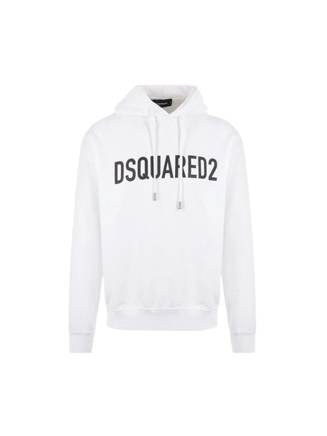 Lettering Logo Printed Hoodie-DSQUARED2-JOHN JULIA