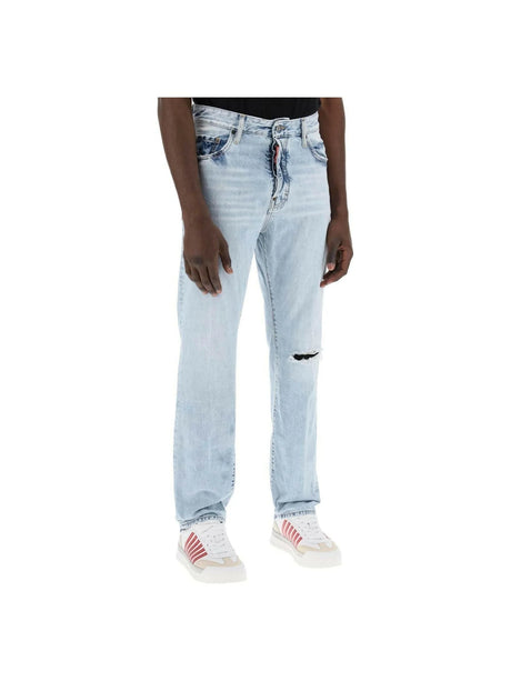 DSQUARED2-Light Palm Beach Wash 642 Jeans-JOHN JULIA