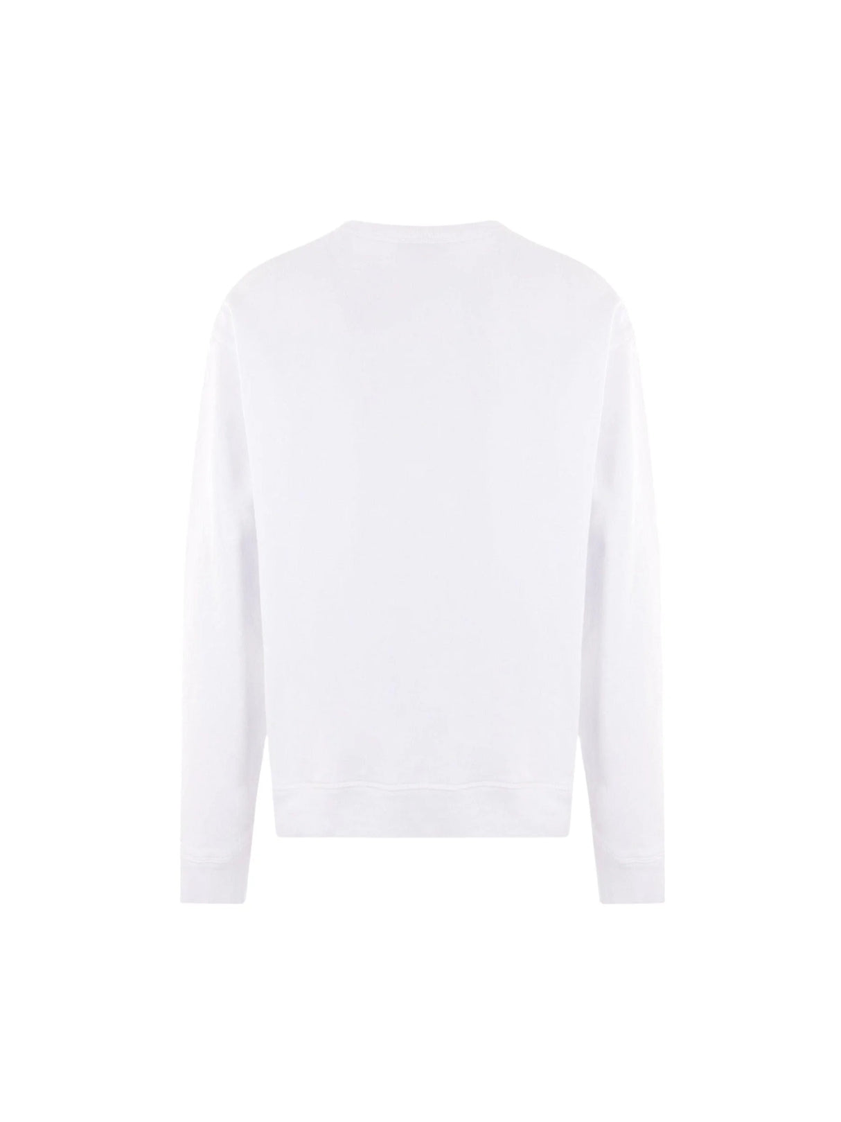 Logo Print Cotton Fleece Sweatshirt-DSQUARED2-JOHN JULIA