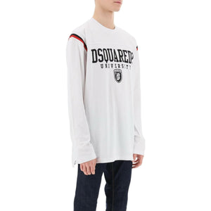 Long Sleeved Varsity T-Shirt DSQUARED2 JOHN JULIA.