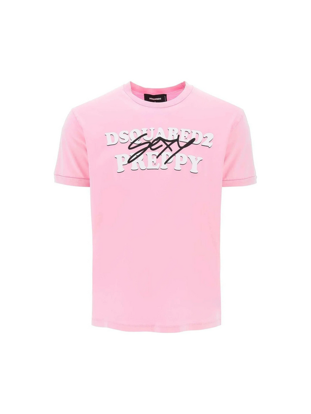 Sexy Preppy Muscle Fit T-Shirt-DSQUARED2-JOHN JULIA