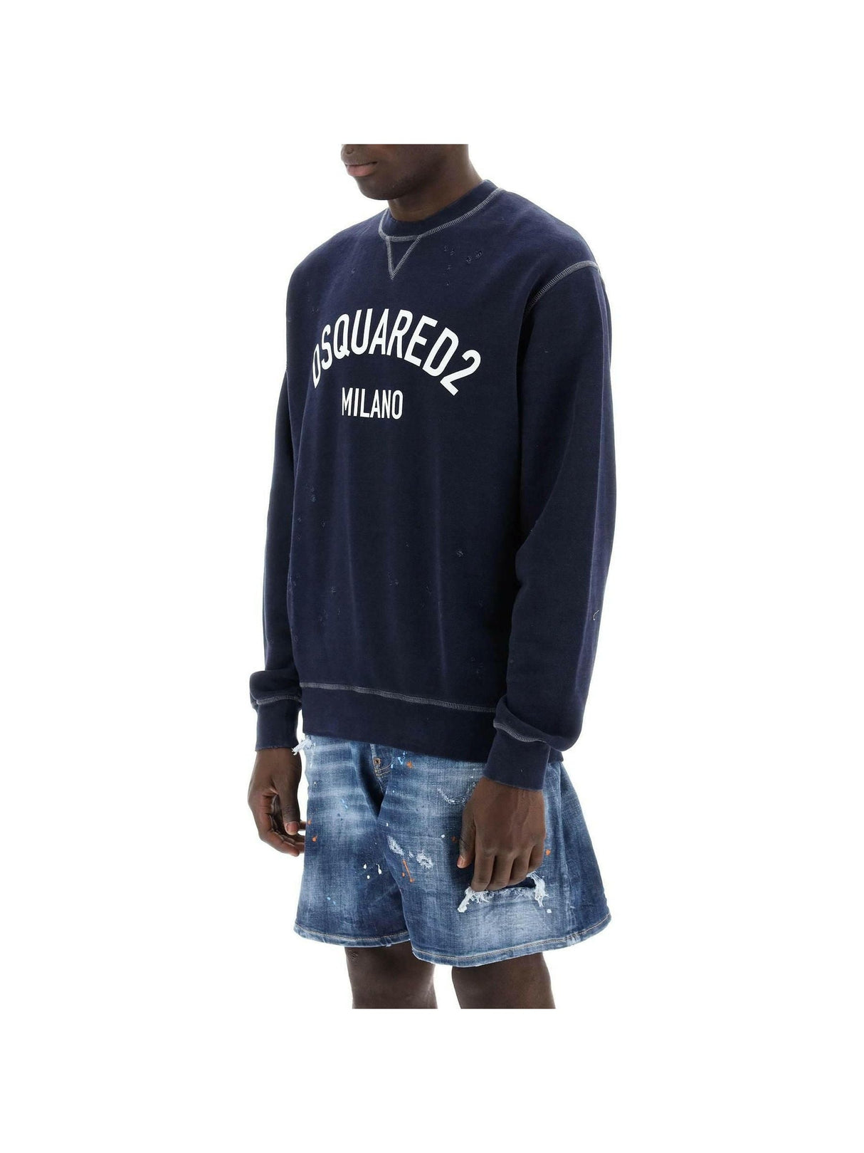 Used Effect Cool Fit Sweatshirt DSQUARED2 JOHN JULIA.