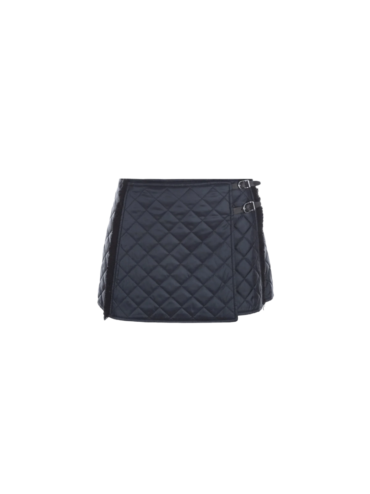 Quilted Padded Nylon A-line Miniskirt-DURAZZI MILANO-JOHN JULIA