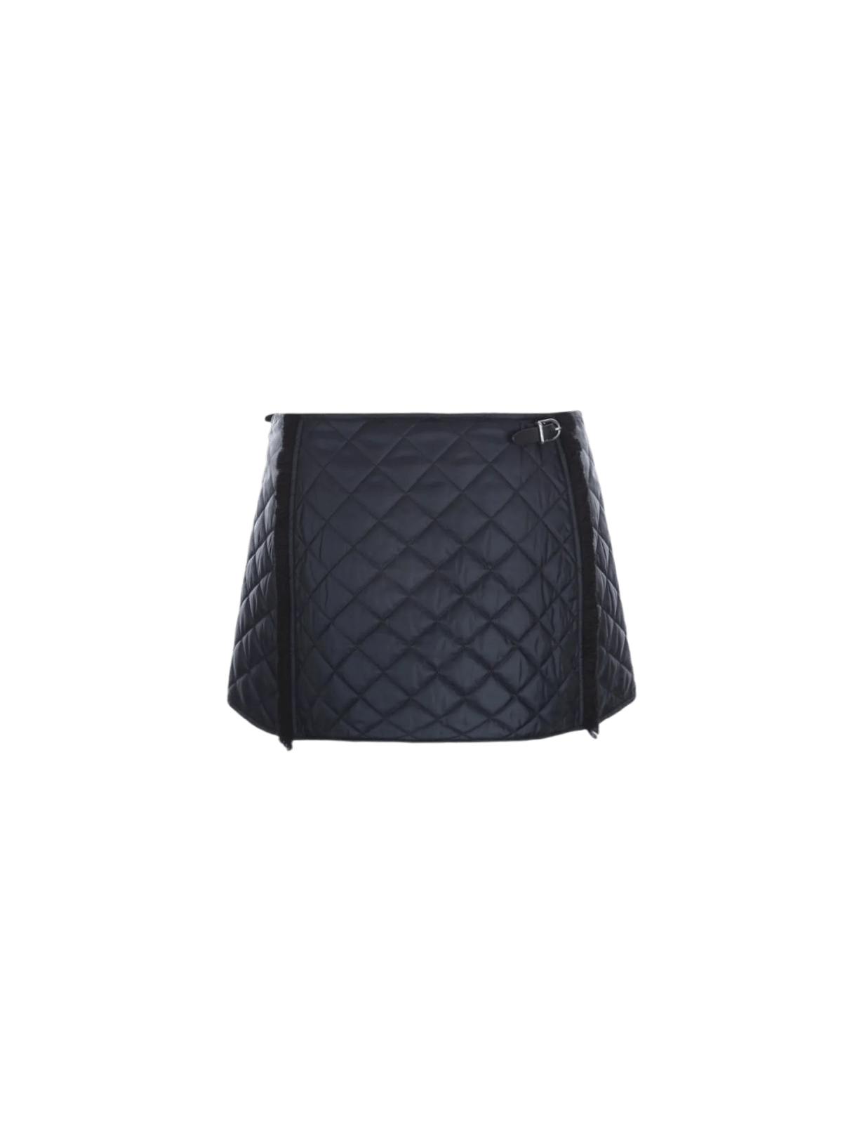 Quilted Padded Nylon A-line Miniskirt-DURAZZI MILANO-JOHN JULIA