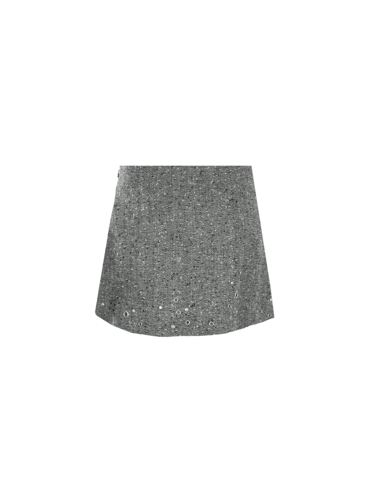 Wool Blend A-line Miniskirt-DURAZZI MILANO-JOHN JULIA