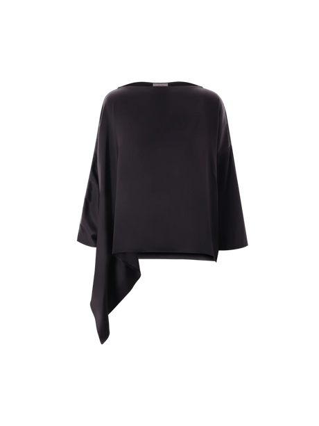 Satin Asymmetric Blouse-DUSAN-JOHN JULIA