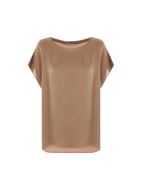 Satin Cap-sleeve Top-DUSAN-JOHN JULIA