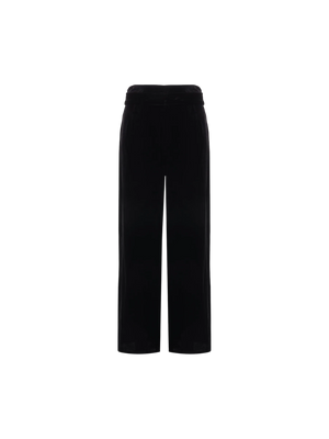 Wide-Leg Velvet Trousers-Dusan-JOHN JULIA