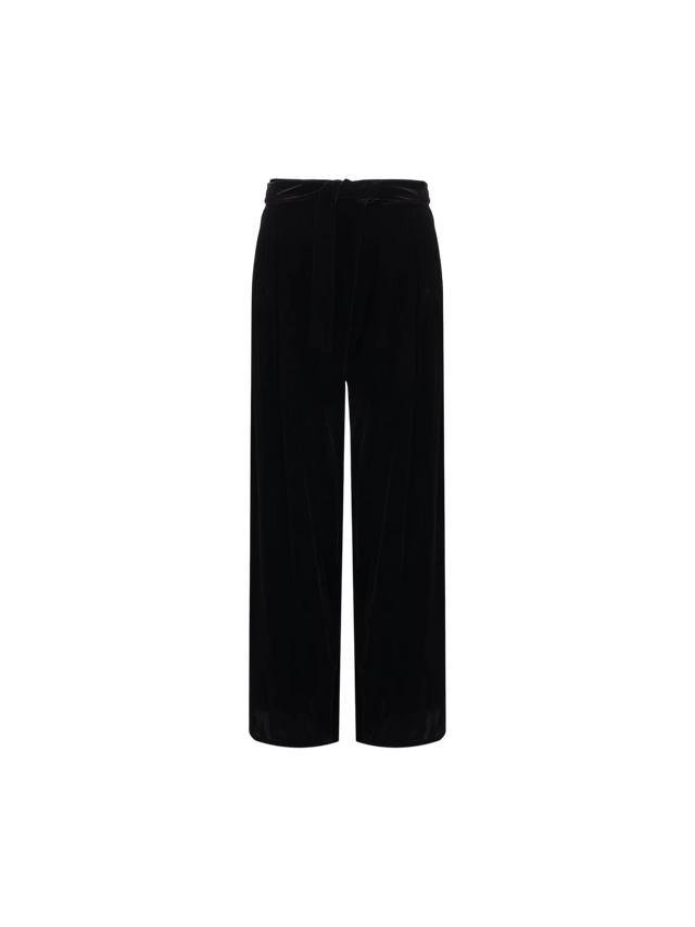 Wide-Leg Velvet Trousers-Dusan-JOHN JULIA