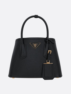 Double Saffiano Leather Handbag-Prada-JOHN JULIA