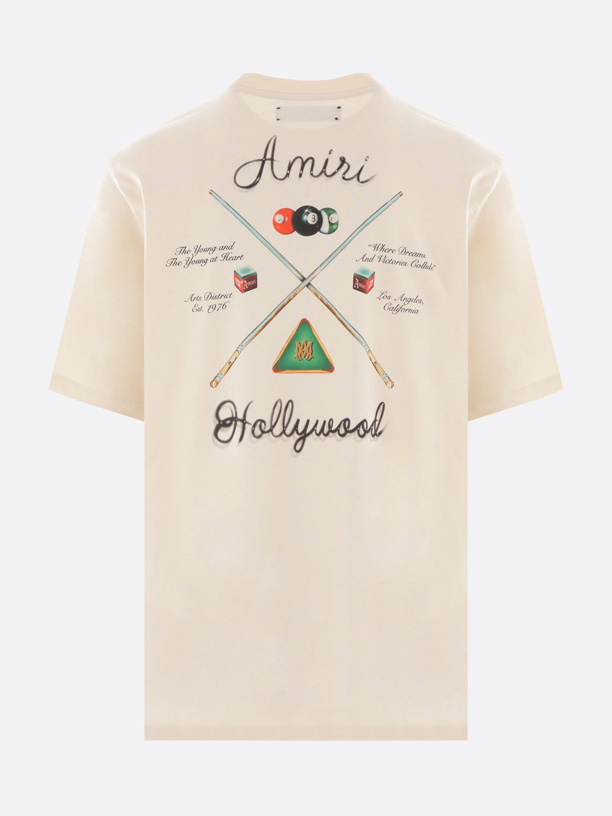 Pool Cue Graphic Cotton T-shirt-Amiri-JOHN JULIA